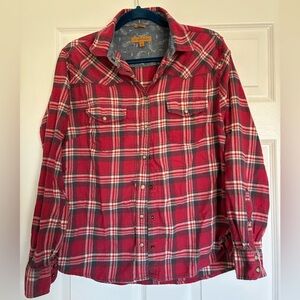 Jachs Girlfriend Red Plaid Shirt